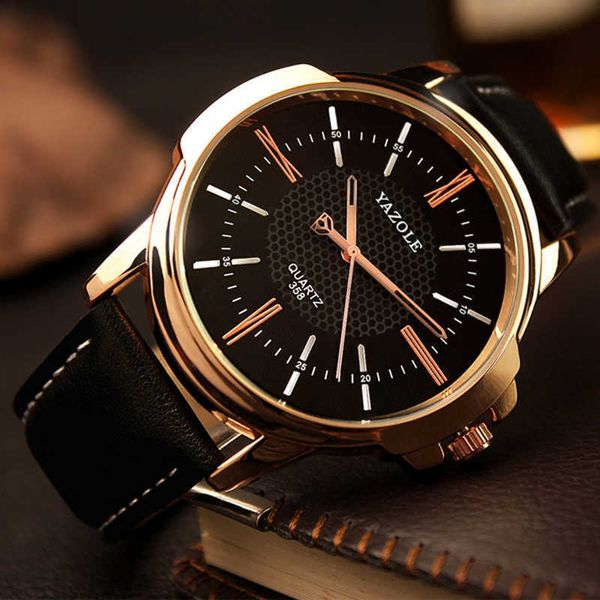 Yazole Brand Luxury Famous Men Watches Orologio da uomo d'affari Orologio da uomo Moda Orologio al quarzo Relogio Masculino reloj hombre 2021 H1012