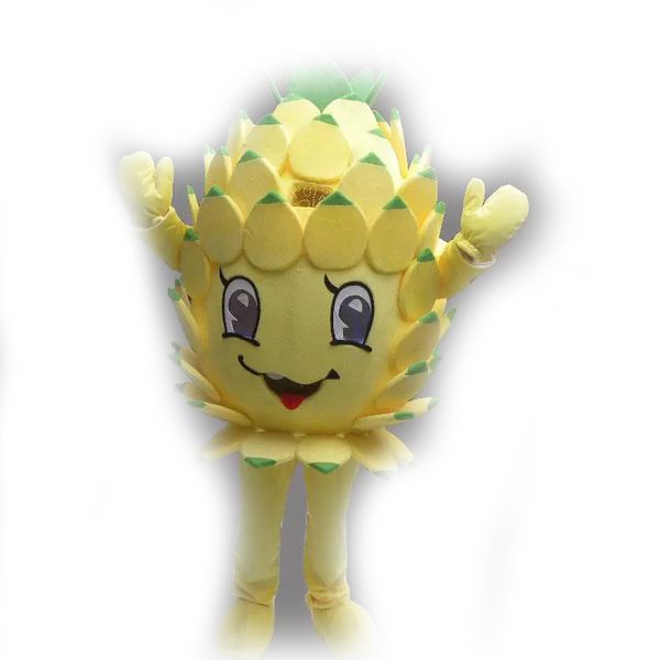 Alta qualidade Hot Fruit Fruit Pineapple Mascot fantasia Fantasia vestido de festa de halloween figurinos de carnaval