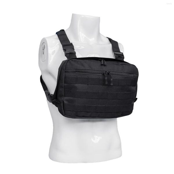 Borsa tattica per supporto lombare per uomo moda Mini Chest Rig Vest Streetwear