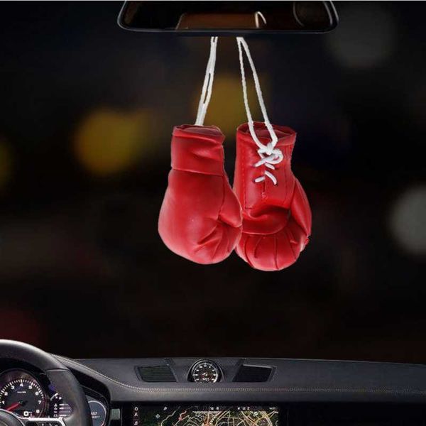 Keychains mini luvas de boxe em miniatura punção de feriado de Natal decoração de suspensão ou exibição de lembranças para casa G221026