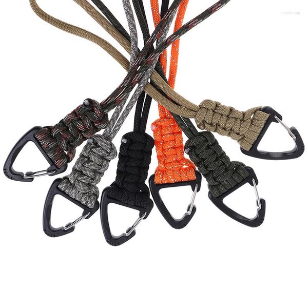 Outdoor-Gadgets Handgefertigte Lanyard-Kordel, geflochtene taktische Messerausrüstung mit Clip, Überlebens-Schlüsselanhänger-Lanyards