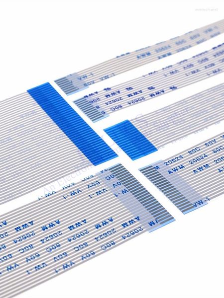 Beleuchtungszubehör, 10 Stück, FFC, FPC-Band, flexibles Flachkabel, Abstand 1,0 mm, 200 mm, 4, 5, 6, 8, 10, 12, 14, 15, 16, 20, 26, 30, 34, 40, Pin, gleiche Kontaktseite