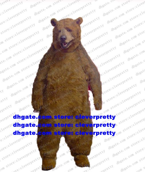 Furry Brown Grizzly Bear Costume della mascotte dell'orso polare Fursuit Personaggio dei cartoni animati per adulti Outfit Suit Ritorno Banchetto Sessione di apertura zz7830