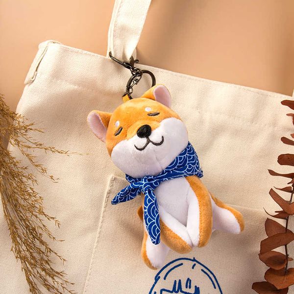 Portachiavi New Cute Shiba Inu Doll Peluche Coppia Giocattolo Portachiavi Charms Accessori Kawaii Ciondolo Borsa Regalo Portachiavi Auto G221026 all'ingrosso