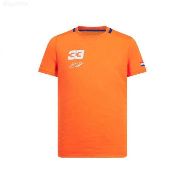 Herren T-Shirts Red Color Bull F1 Running Team Schnelltrocknend Atmungsaktiv Lässig Kurzarm Orange T-shirtvckf