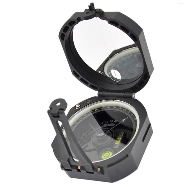 Gadgets ao ar livre Camping Compass Mirror com uma declinação ajustável para a bolsa para a navegação de atividades