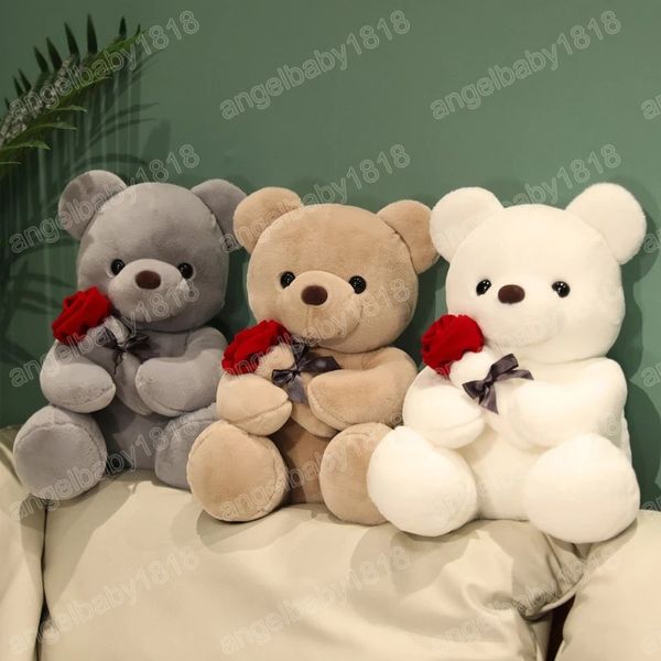 23/35/45 cm Peluche Rosa Teddy Bear Fidanzato Dare Ragazza Regalo Bambola Letto Abbraccio Dormire Compagno Bambola Confessione Regali