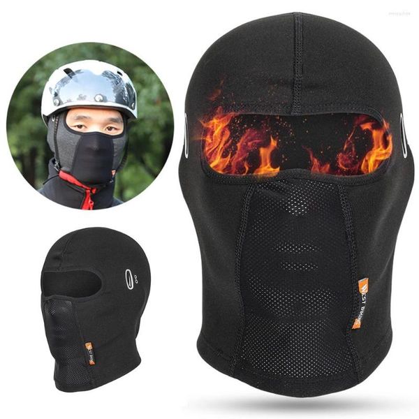 Capitões de ciclismo Fleece Winter Ski Mask Motorcycle Motorcycle Balaclava Bicycle Travel Trave à prova de pó Capa de pesca para caminhada Sun Protection Chap