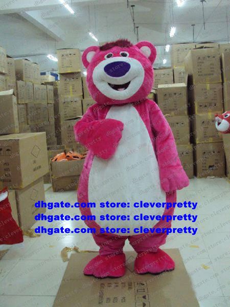 Rosa Lotso Fat Bear Costume mascotte Mascotte Personaggio dei cartoni animati per adulti Vestito vestito Anime Suit Art Show Grandi dimensioni Buone dimensioni No.5