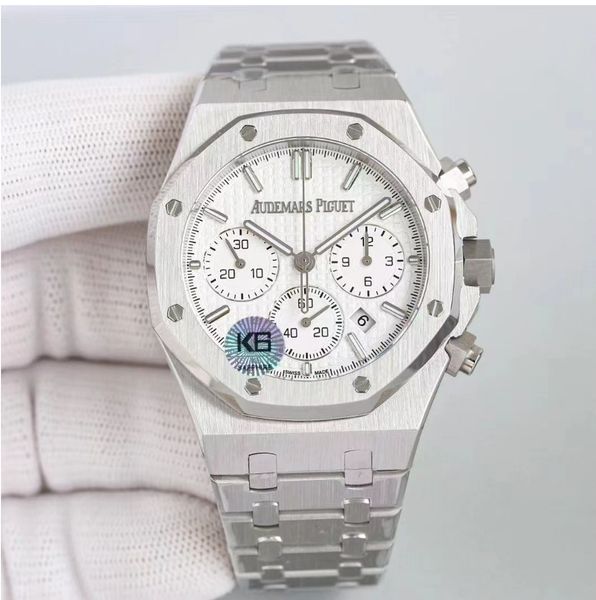 Lenço boutique 2022 novo masculino cronógrafo multifuncional relógio de quartzo vidro de safira pulseira de aço inoxidável 30 metros à prova d'água