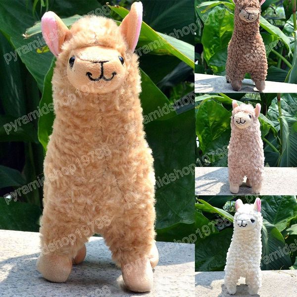 23 centimetri Bella Alpaca Lama Giocattoli di Peluche per I Bambini Carino Peluche Pecora Bambole Morbidi Giocattoli Per Bambini Regalo di Natale Room Decor