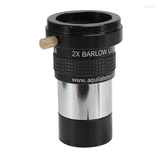 Telescopio de 1.25 pulgadas ocular 2x lente barlow completamente metal cuerpo m42 x 0.75 mm para astronómico