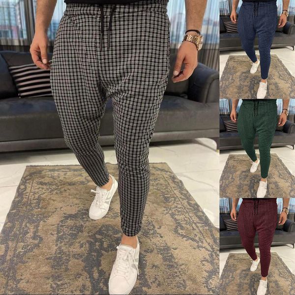 Moda Casual Casual Casa Men cal￧a Pantalon Troushers Sportswear Plus Size Pant Bohemian Tamanho do outono 3xl Pantalones Pantalones Grey Black Green