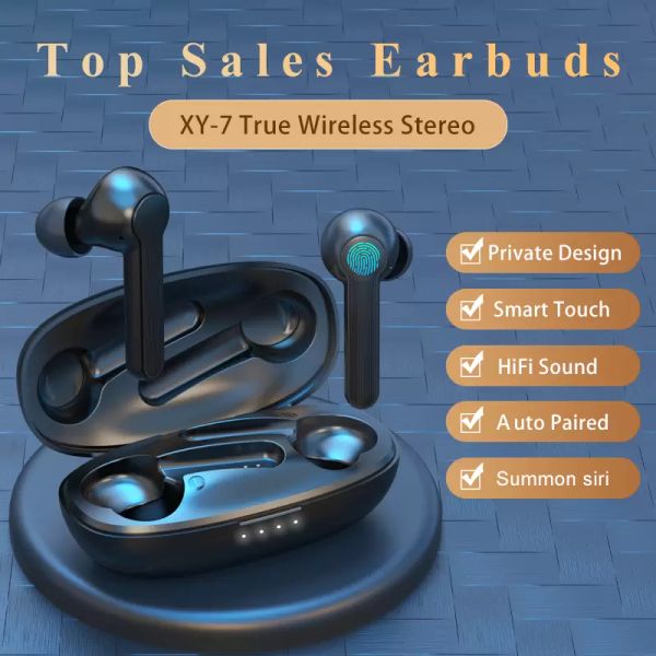 Wasserdichtes Headset Wireless Headphone Sports mit Mikrofon-In-Ear TWS Bluetooth 5.0 Ohrhörer Stereo XY-7