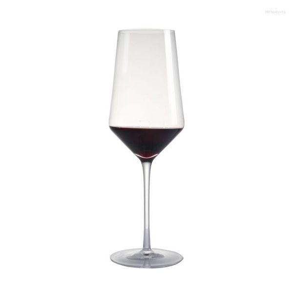 Set di 2 bicchieri da vino da 22,5 once fatti a mano in cristallo soffiato senza piombo rosso bianco per feste nuziali 660 ml