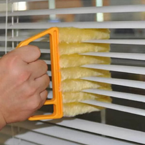 Pravejo útil de limpeza de microfibra ar condicionado Duster mini escurecedor de limpeza lavável escova de pano de limpeza