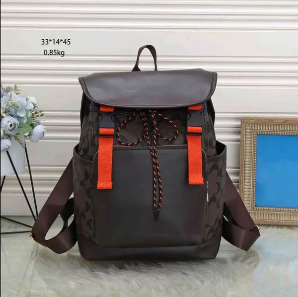 HH Sports Designer Men Backpack League League Letti Vintage Leather Borse maschio Outdoor Borse di grande capacità Baglie per laptop per studenti Viaggia Duffle bagagli Lady Borses