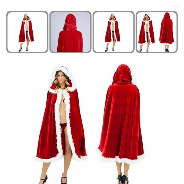 Abbigliamento da uomo Sleep Spesso Cape Patchwork per bambini adulti Porgoso di Babbo Natale Maglo Christmas