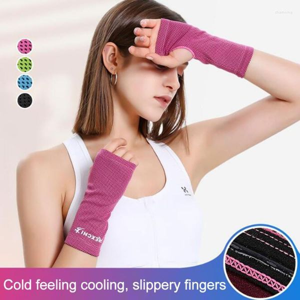 Handgelenk unterstützt Armband Wrap Sportsicherheit für Fitnessstudio Yoga Volleyball Hand Schweißzustände atmungsaktive Eiskühlung Tennisband Accessoire