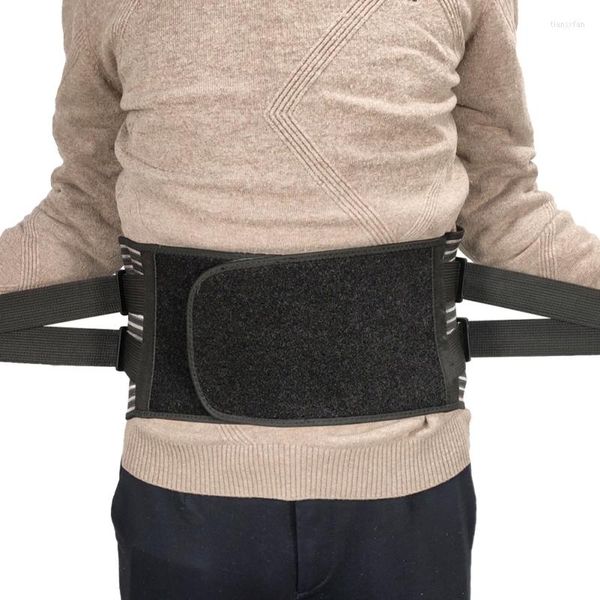 Suporte da cintura 1pc Back Brace Brace Cinturão lombar com tiras duplas respiráveis ​​Limpo inferior à dor