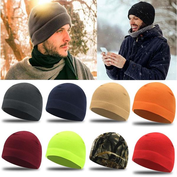 Cappellini da ciclismo Cappelli unisex in tessuto caldo pile Classico tattico antivento Accessori per escursioni all'aperto Pesca Caccia Uomini militari