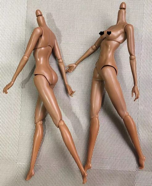 Bonecas MENGF 1/6 Body Figure Quality Collection Joints Mobile For FR IT Head White Bege Brown Coffee Toys 221027