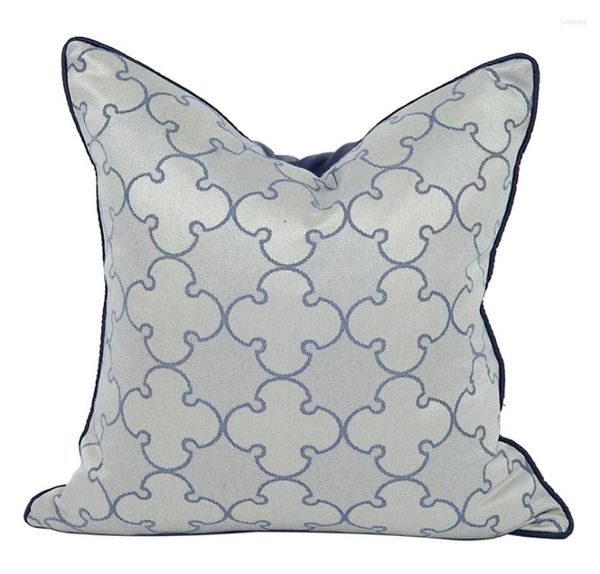 Projeto de moda de travesseiro Blue Geométrico Decorativo Pillow/Almofadas Caso 45 50 Moderno Europeu Modern Incomum Decoração de casa