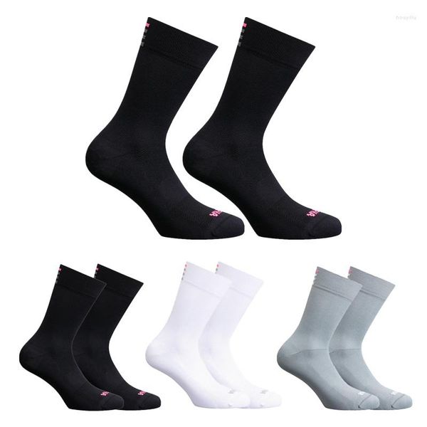 Sports Socks Solid Color Cycling Men Women Outdoor Racing Car Mountain Bike Road Running Calcetines Ciclismo