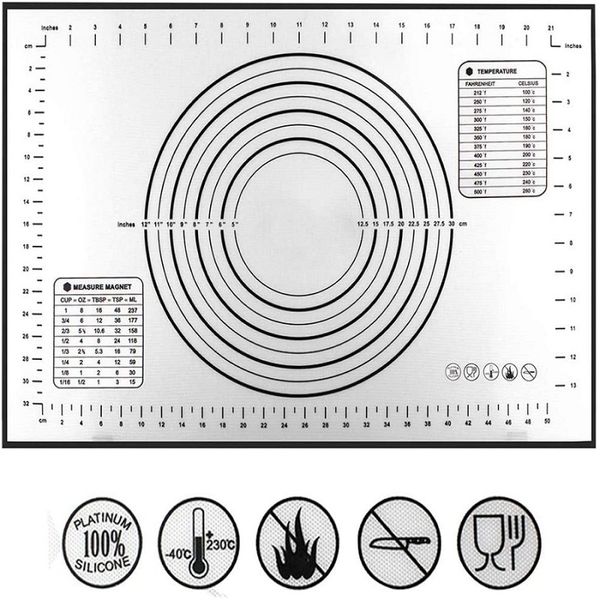 Impastatrice in silicone per impastare, tappetino da forno per pizza, impasti per impasti, accessorio per la cucina