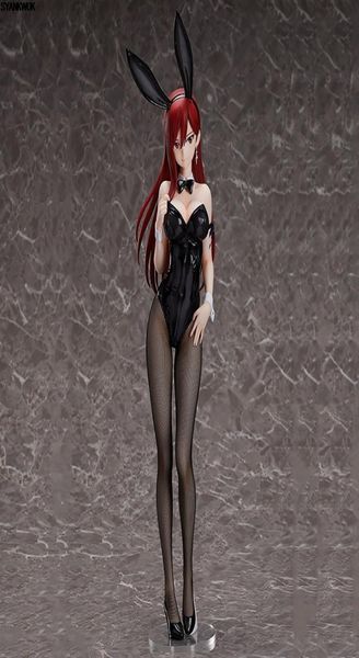 45 cm ing Fairy Tail Erza Scarlet Bunny Girl Anime Figur Sexy Girl PVC Action Figure Spielzeug Sammlung Modell Puppe geschenk Unisex MX8818619