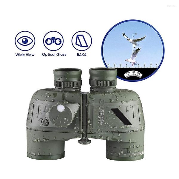 Telescopio APEXEL 10X50 Binocolo Marino Con Telemetro Bussola Per La Caccia Canottaggio Bird Watching Azoto Galleggiante Impermeabile