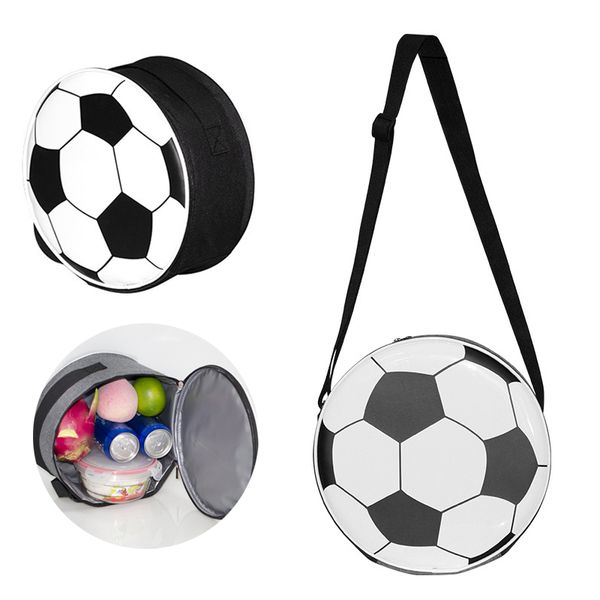 Oxford Stoff Lunchbag Weltmeister Fußball -Isolationsbeutel tragbares Schulbüro Outdoor -Picknicktüten im Freien