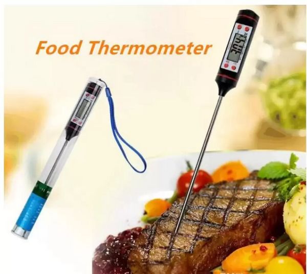 Alimento Digital Cooking Food Sonda Carne Cozinha BBQ Sensor selecionável Termômetro portátil Termômetro de cozimento digital FY2361 B1026