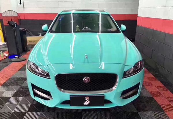 Super brilhante Miami Teal Vinyl Wrap Film Authesive adesivo Decal