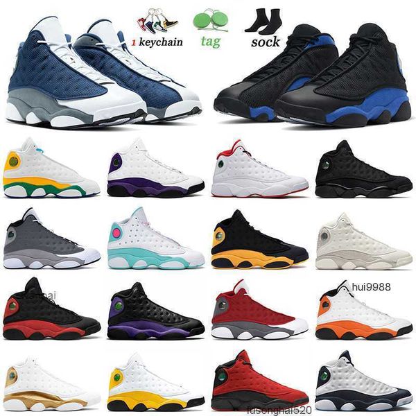 2023 Оптовая баскетбольная обувь Jumpman 13 13S Мужчины Женщины High Og Flint Hyper Royal Playground Purple Black Cat Starfis