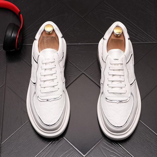 Scarpe da festa uomo sneaker mocassini traspiranti uomini ad aria cuscino abito da sposa stilista allacciato up sport primavera a autunno piattaforma di punta casual walking walking casual