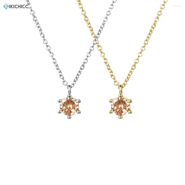 Correntes Kikichicc 925 Prata esterlina 4,5 mm Charm de charme de champanhe Long Chain Colar 2022 Punk Jewelry for Women Jewels