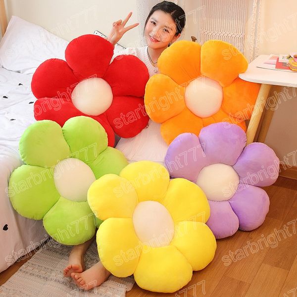 30/50cm Kawaii colorido de almofada de luxuos de flores macia tapete de planta macia recheada para sof￡ -cama dormindo de decora￧￣o de almofada para tr￡s presentes