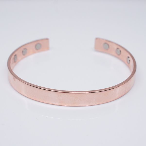 Kupfer-Magnetarmband-Armreif in Roségold für Damen und Herren. Dieser Artikel ist KOSTENLOS per Click and Collect ohne Mindestbestellmenge erhältlich, je nach Verfügbarkeit