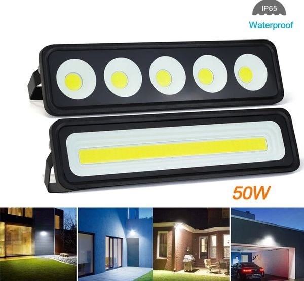 Luci di inondazione a LED Illuminazione per esterni 50W AC 220V IP65 Proiettore per esterni impermeabile Lampade da parete Gardern COB Stree Landscape