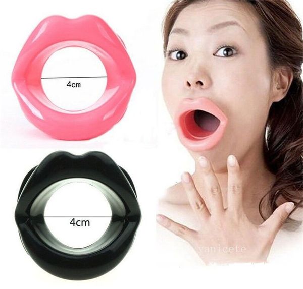 6 farben Silikon Gummi Gesicht Schlanker Exerciser Lip Trainer Oral Mund Muskel Straffer Anti Aging Falten Massage Pflege LT135