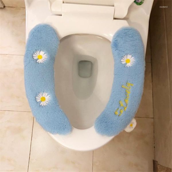 Tuvalet koltuk banyo paspesi closeool yıkanabilir yumuşak kış ısıtıcı ped yastık bide tuvalet dekor aksesuarları