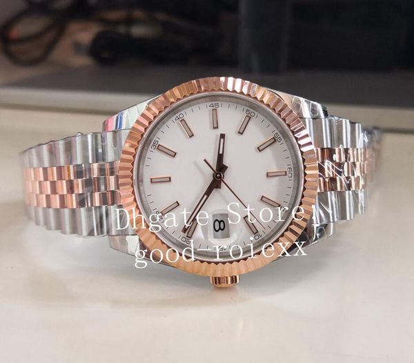 12 estilo 41mm relógios masculinos everose rosa ouro relógio pulseira jubileu masculino bp 2813 movimento chocolate marrom wimbledon cristal l323m