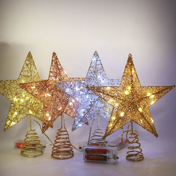 Noel Dekorasyonları Yıl Noel Ağacı Festivali Aktiviteleri Led Noel Ağacı Top Dekorasyon Yıldızı Işık Beş Süreli Yıldız Dekorasyon