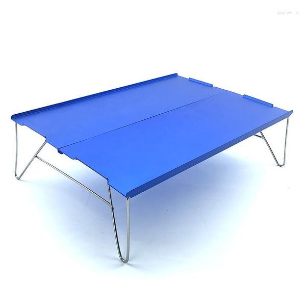 Mesa de mobília de acampamento Tabela dobrável Campo portátil Campo portátil Desk viajando para piquenique ao ar livre Ultra-light Alloy AL Tamanho grande pequeno