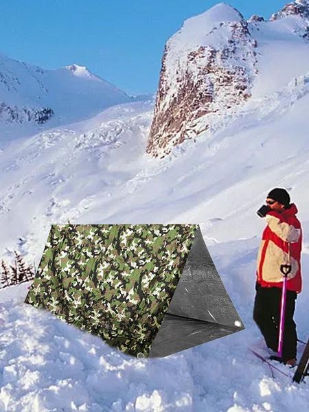 Палатки и укрытия экстренная выживаемая палатка термическая компактная портативная милар сверхлегкая