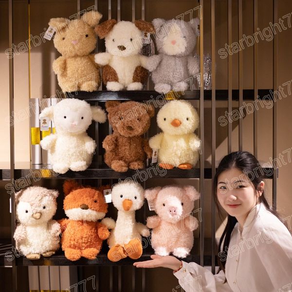 10 stili dolce orso maiale alpaca volpe cane giocattoli di peluche bambole animali carini farciti morbidi per bambini ragazze compleanno regali di natale