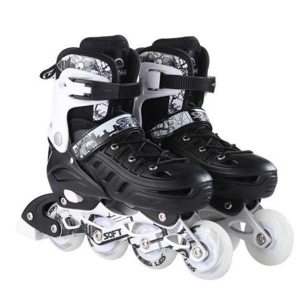 Schlittschuhe Roller Erwachsene Kinder Komplettes Set Inline-Anfänger Männer und Frauen verstellbare Schuhe L221014