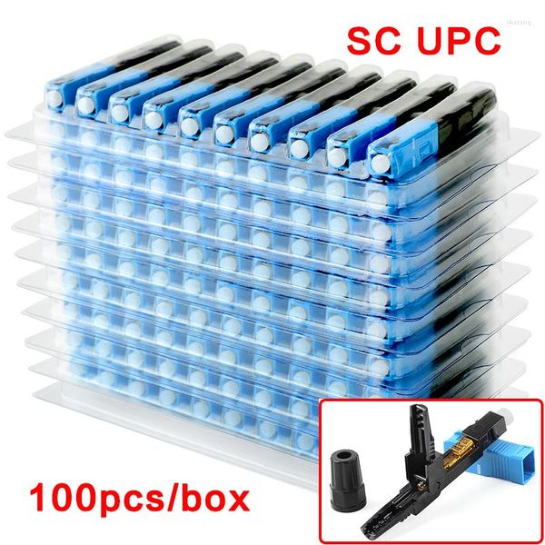 Glasfaserausrüstung Embedded SC UPC Fast Connector FTTH Tool Kaltverbindung Optischer Adapter SM MM