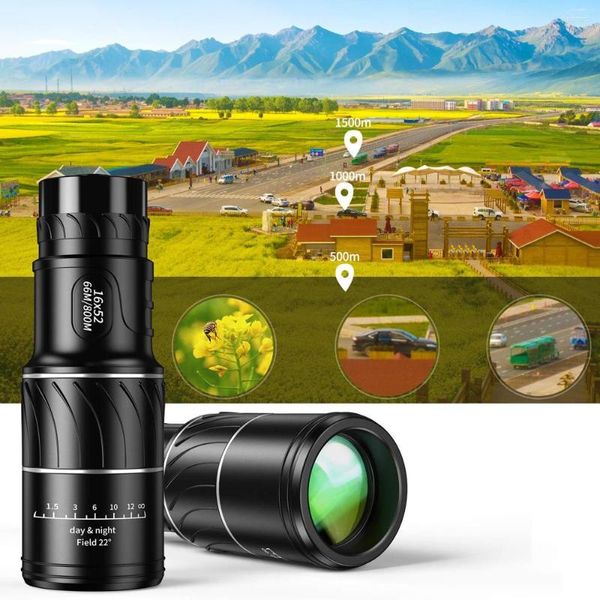 Telescopio APEXEL HD Dual Focus monoculare 16x52 con visione notturna ad alta potenza impermeabile per caccia all'aperto turismo birdwatching